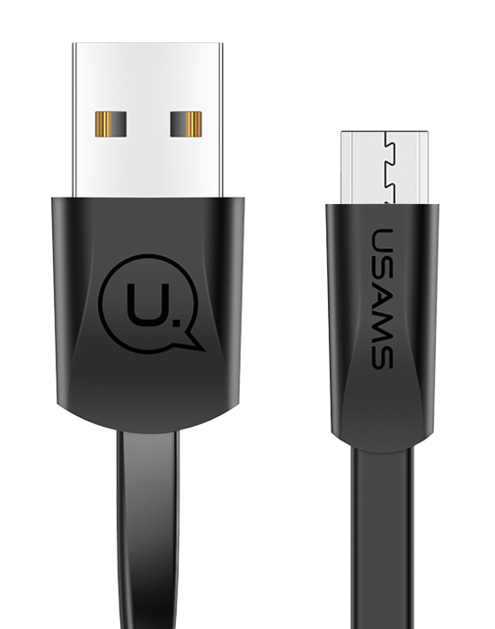 USAMS καλώδιο USB σε Micro USB US-SJ201, 10W, 1.2m, μαύρο