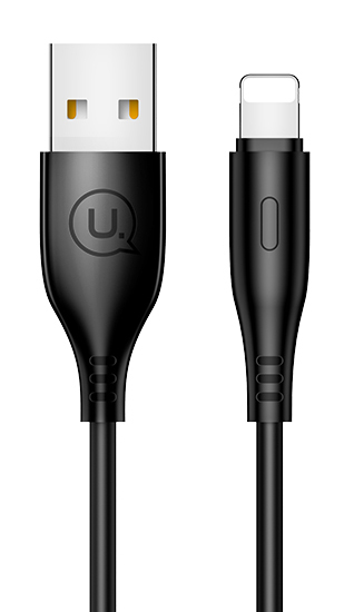 USAMS καλώδιο Lightning σε USB US-SJ266, 10W, 1m, μαύρο