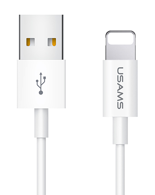 USAMS καλώδιο Lightning σε USB US-SJ283, 10W, 1m, λευκό