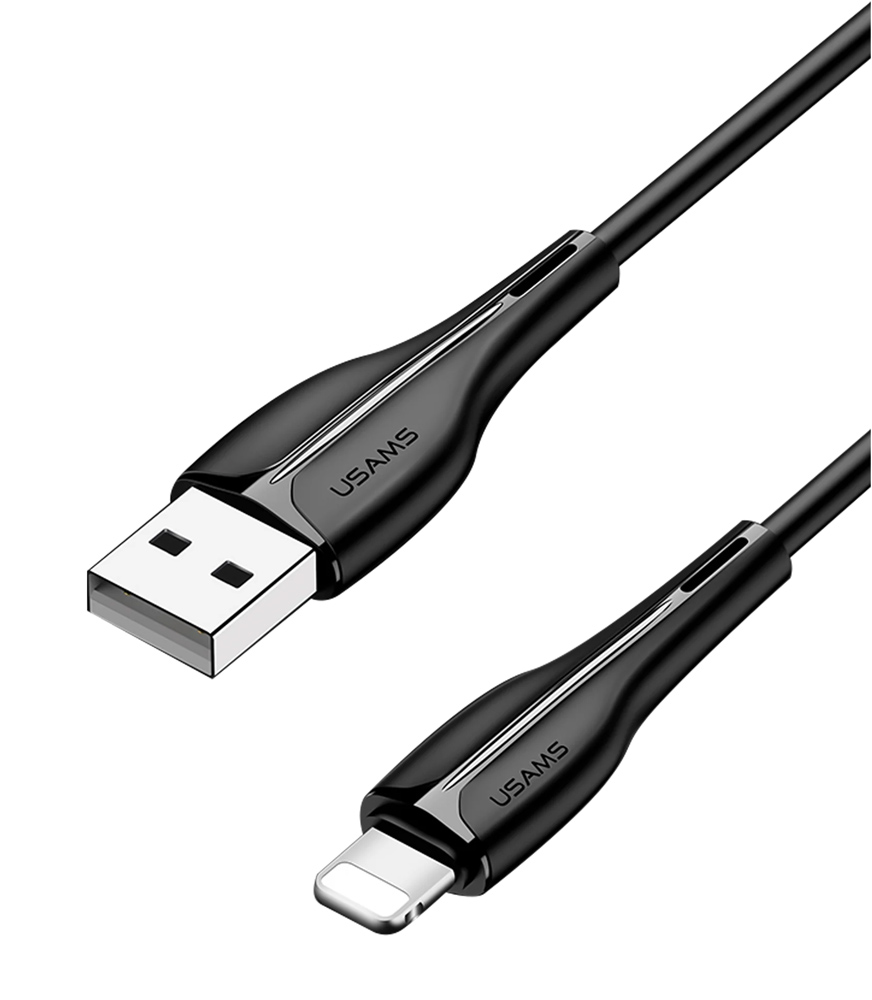 USAMS καλώδιο Lightning σε USB US-SJ371, 10W, 1m, μαύρο