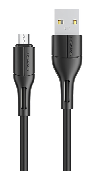 USAMS καλώδιο Micro USB σε USB US-SJ502, 10W, 1m, μαύρο