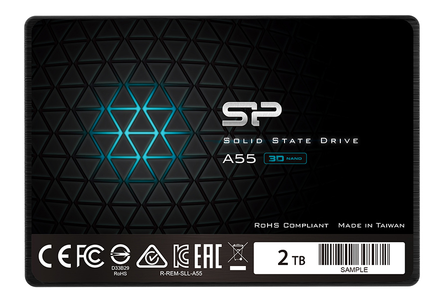 SILICON POWER SSD A55 2TB, 2.5″, SATA III, 560-530MB/s, 7mm, TLC