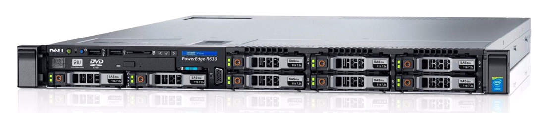 DELL Server R630, 2x E5-2640 V3, 32GB, 2x 750W, 10x 2.5″, H730, REF SQ