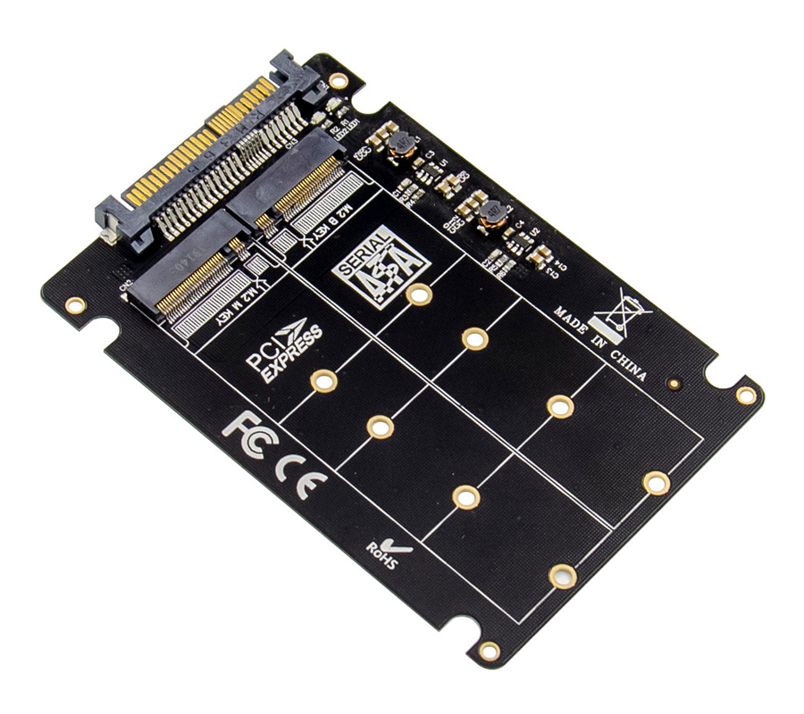 POWERTECH κάρτα επέκτασης U.2 SAS 2.5″ σε M.2 B & M NGFF/NVME ST526