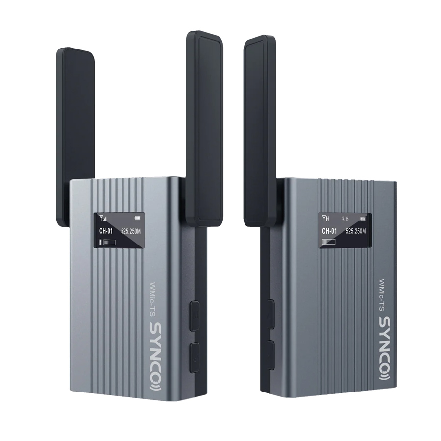 SYNCO ασύρματο μικρόφωνο WMic-TS Mini, ενσωματωμένο clip-on, UHF, γκρι
