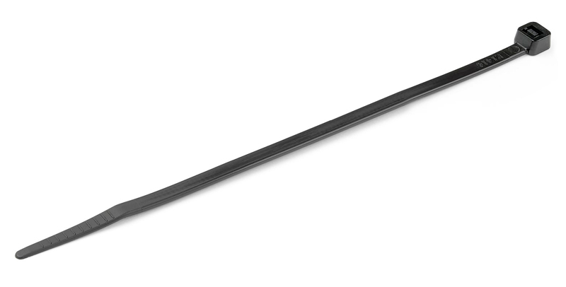 POWERTECH δεματικά καλωδίων TIES-044, 200×2.5mm, μαύρα, 100τμχ