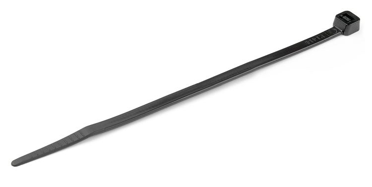 POWERTECH δεματικά καλωδίων TIES-046, 150×3.6mm, μαύρα, 100τμχ