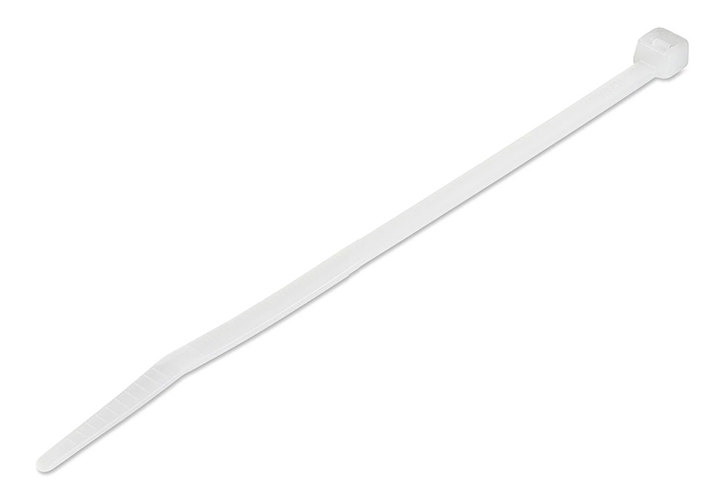 POWERTECH δεματικά καλωδίων TIES-047, 200×3.6mm, λευκά, 100τμχ