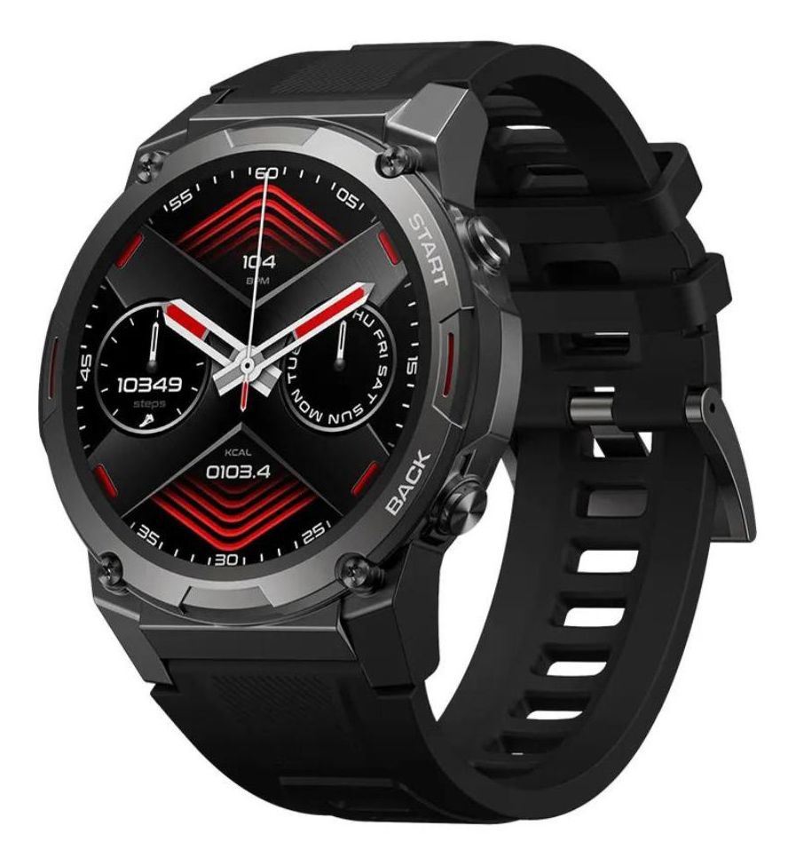ZEBLAZE smartwatch Vibe 7 Pro, 1.43″ AMOLED, ηχείο & mic, 3 ATM, μαύρο