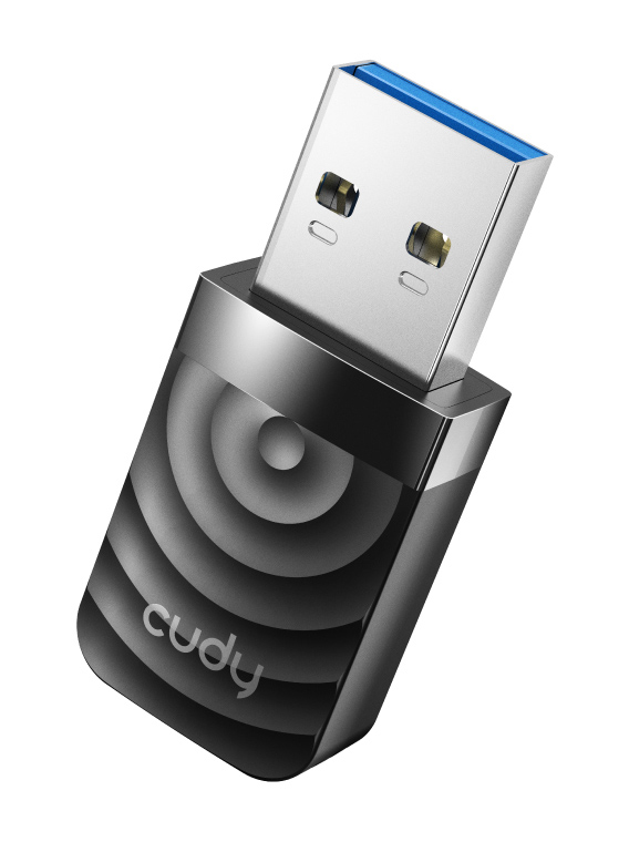 CUDY ασύρματος USB αντάπτορας δικτύου WU1300S, AC1300 1300Mbps, 2.4/5GHz