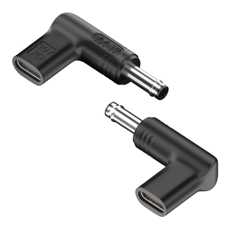 POWERTECH αντάπτορας τροφοδοσίας YX-17, USB-C σε HP 4.8×1.7mm, μαύρος