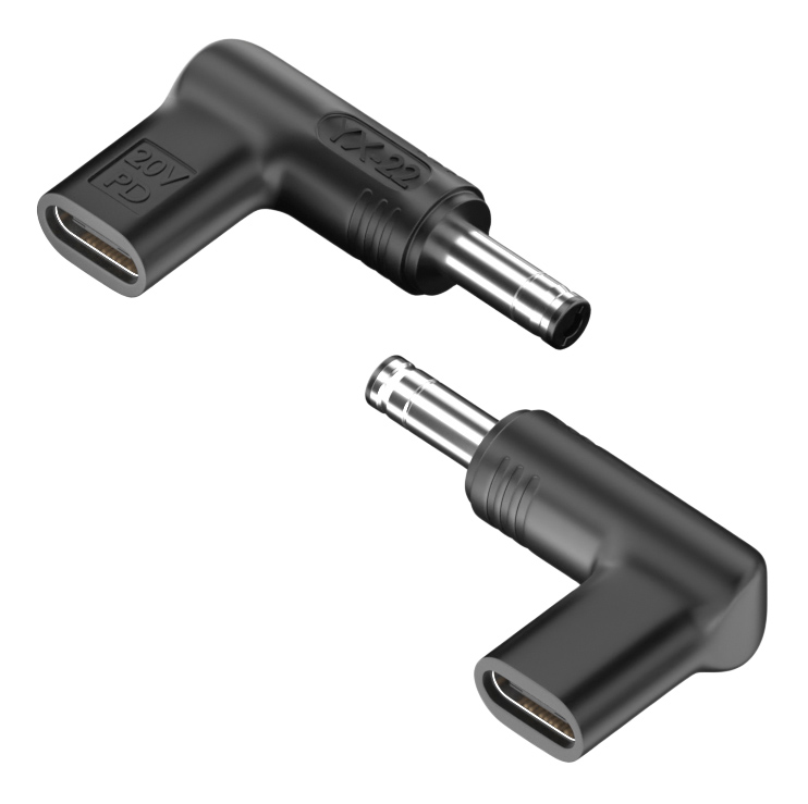POWERTECH αντάπτορας τροφοδοσίας YX-22, USB-C σε Lenovo 4×1.7mm, μαύρος
